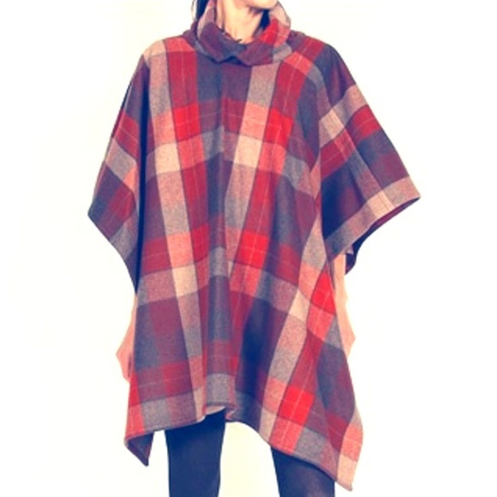 COPY - Pendleton Portland Collection Wool Plaid Cape O/S - Picture 2 of 2